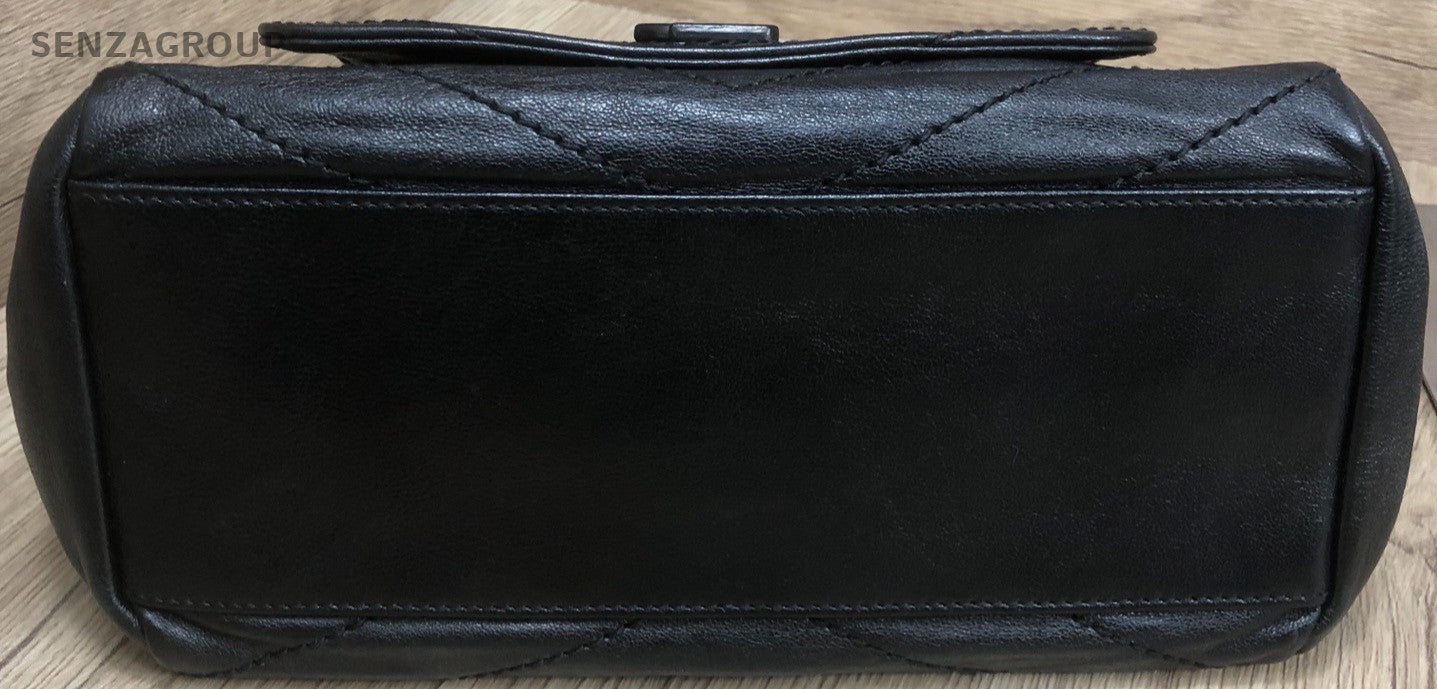 Saint Laurent Nolita Chain 2Way Shoulder Bag Crossbody Black Silver Women
