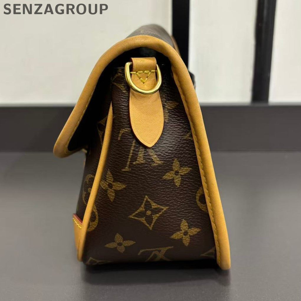 Louis Vuitton Diane PM Monogram Brown Shoulder Bag Classic Women