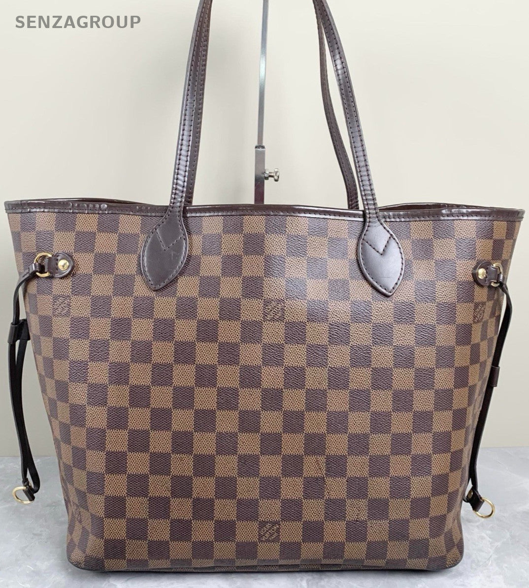 Louis Vuitton Damier Ebene Neverfull MM tote Shoulder bag Brown