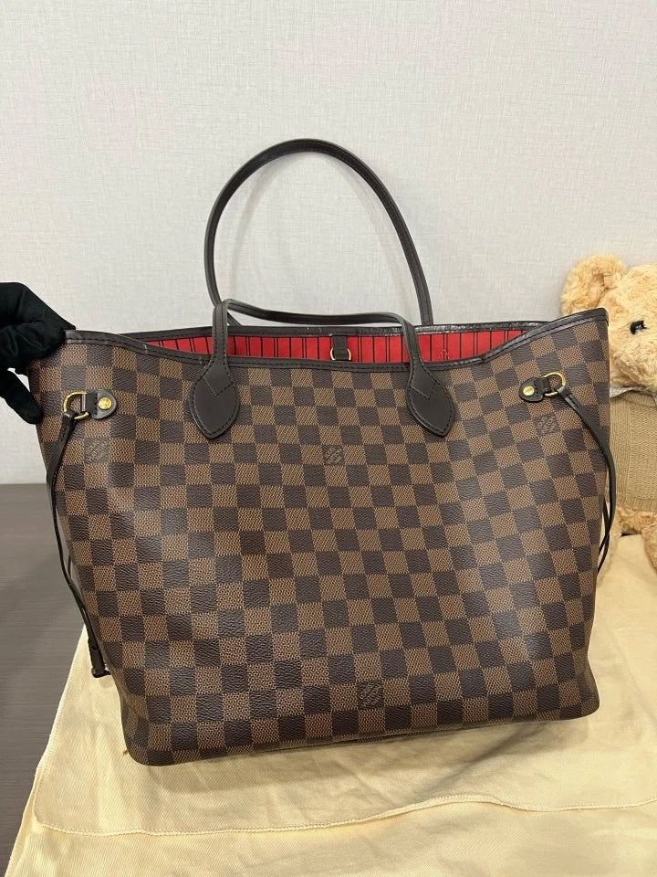 Louis Vuitton Damier Medium Neverfull Tote Bag For Women