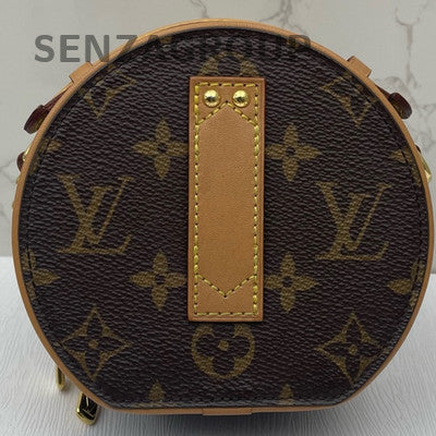 Louis Vuitton Monogram Mini Boite Chapeau Shoulder Bag Brown Gold