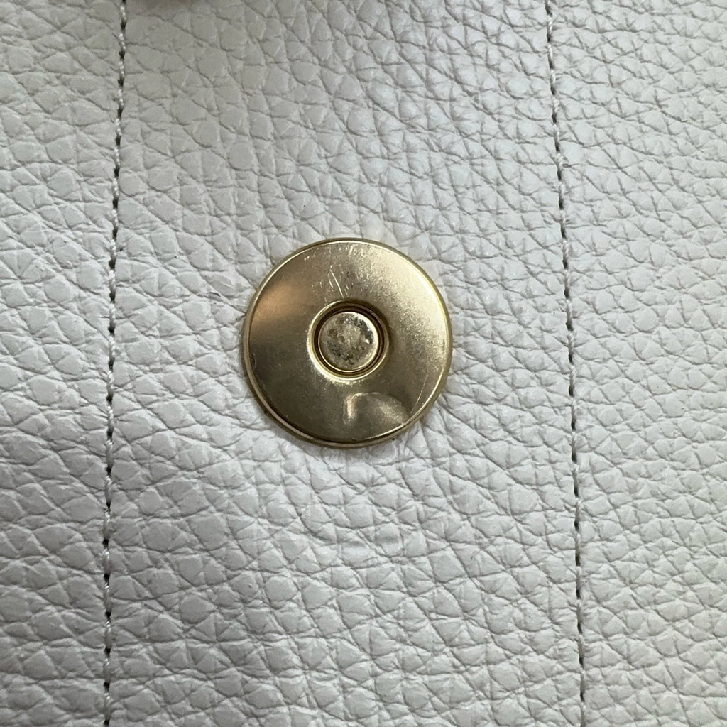 Coach Georgie 20 White Rivet Leather Box Handbag Shoulder Crossbody Women