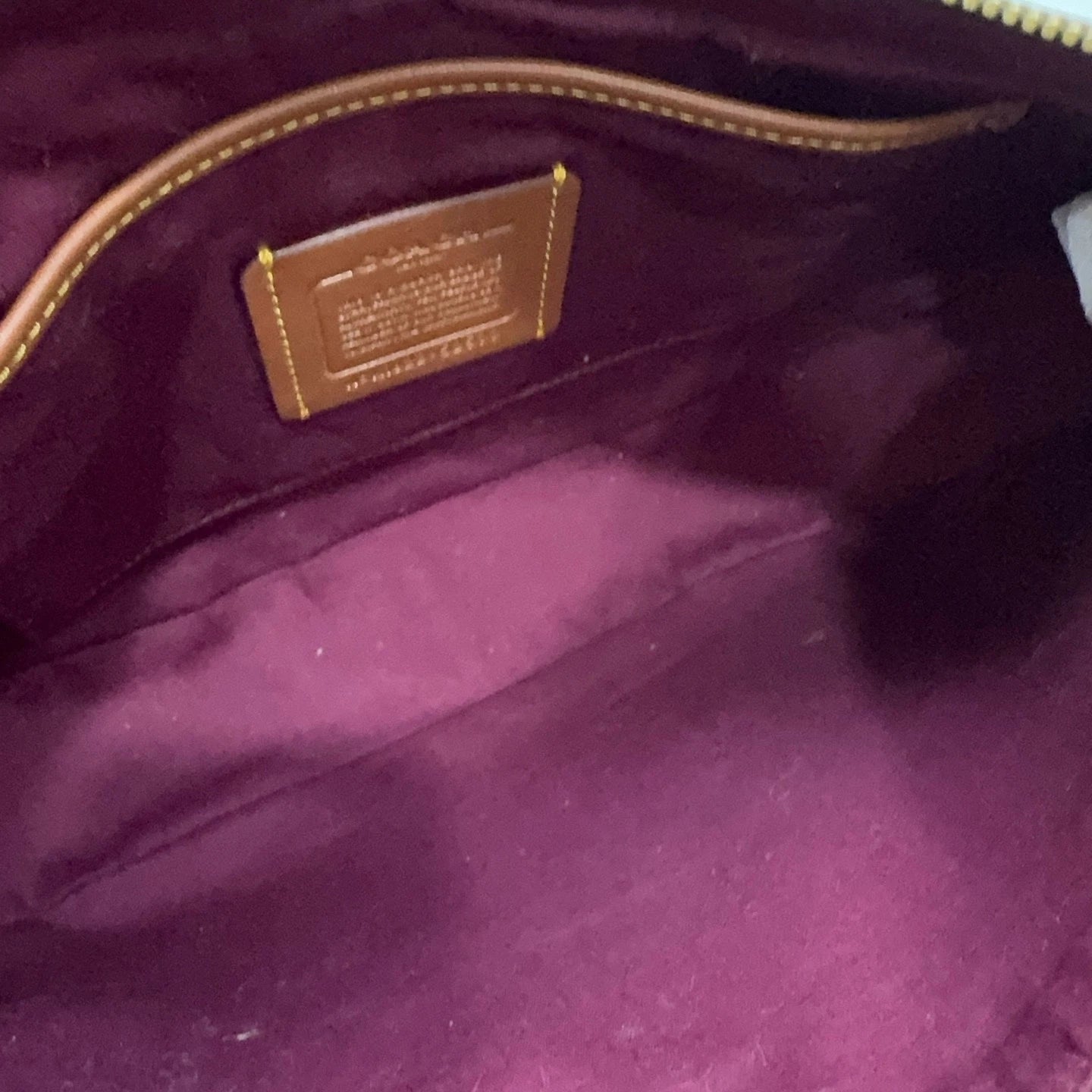 COACH Signature Canvas Sutton 28 Handbag Shoulder Crossbody Women