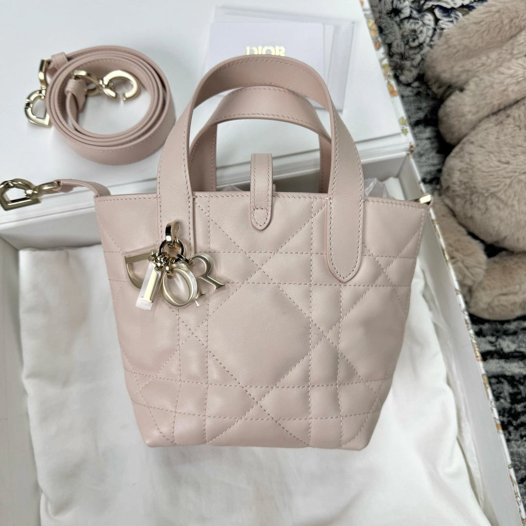 Dior Toujours Vertical Nano Sakura Pink Crossbody Bag For Women