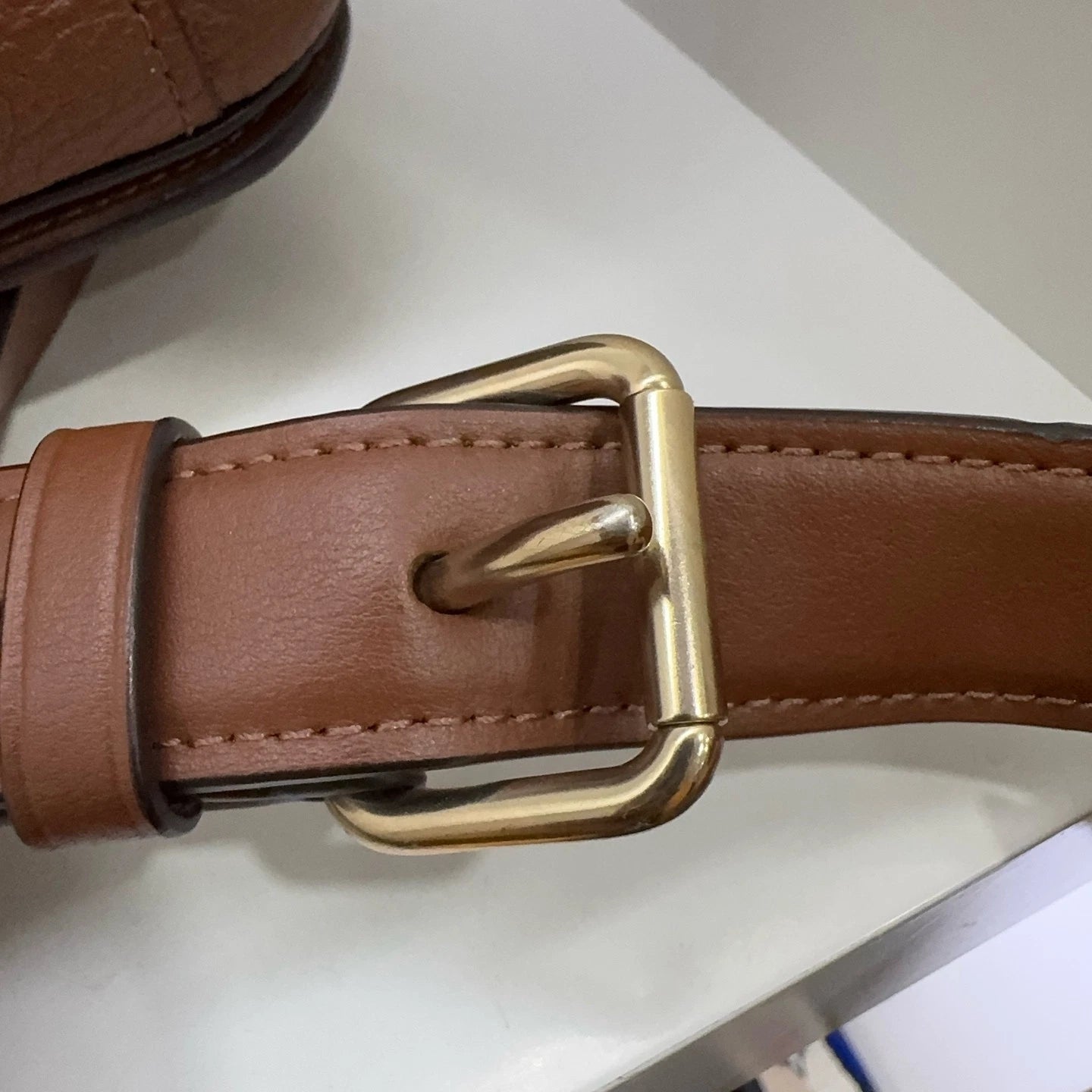 Coach Women's Georgie 27 Leather Suede Shoulder Crossbody Bag Caramel Brown