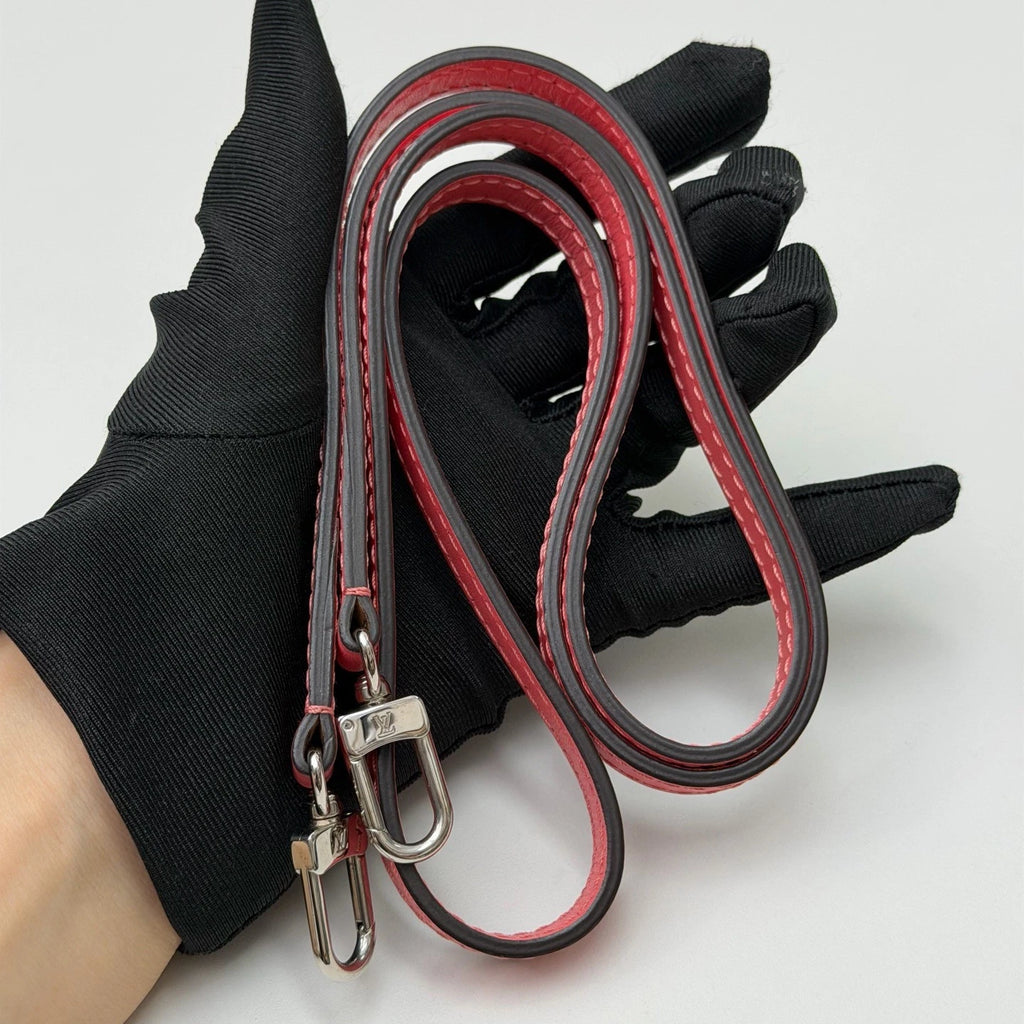 Louis Vuitton Pivoine Epi Woc Calfskin Shoulder Bag Red Silver Hardware