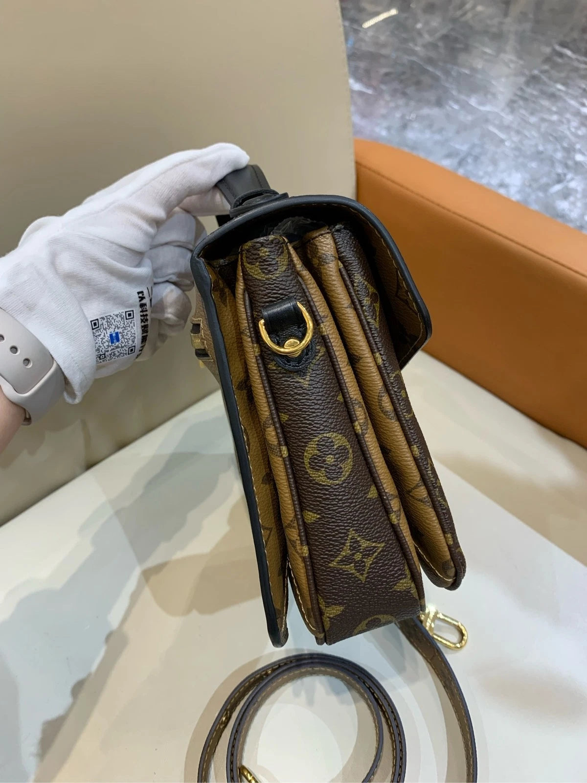 Louis Vuitton Canvas Colorblock Messenger Bag For Women