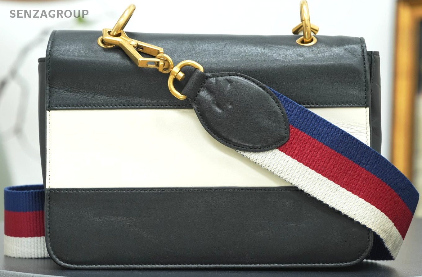 GUCCI Queen Margaret Bicolor Black White Shoulder bag Crossbody