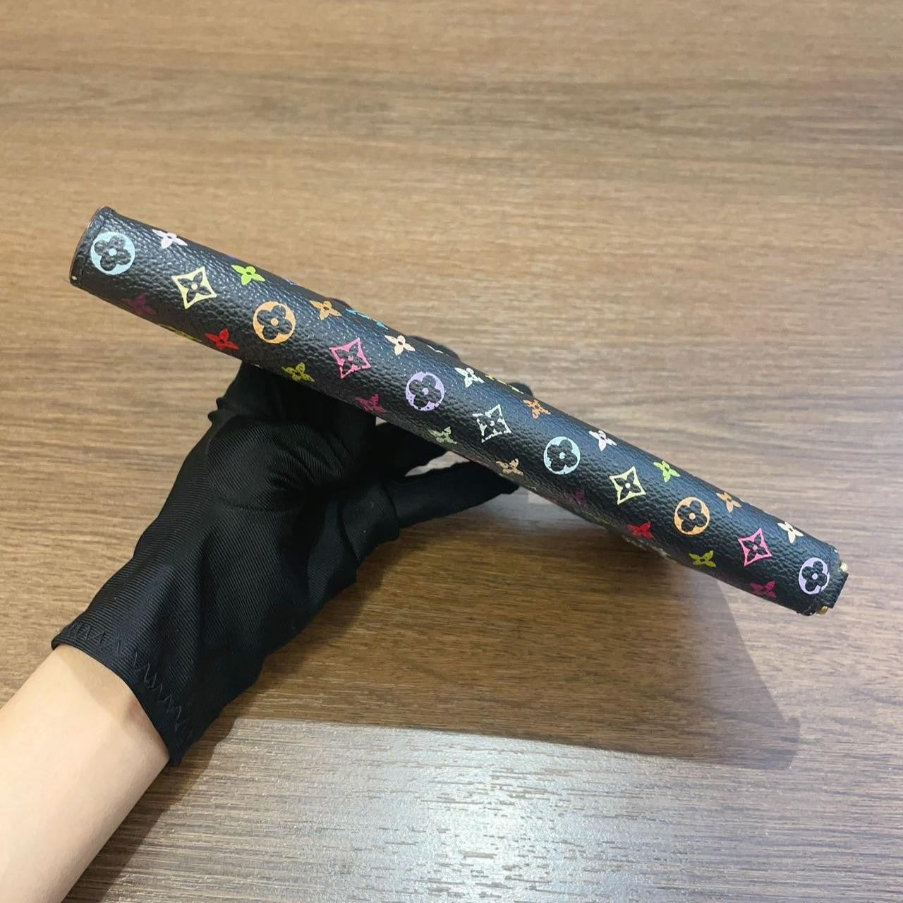 SJ0001 LV black multicolor wallet KY02246