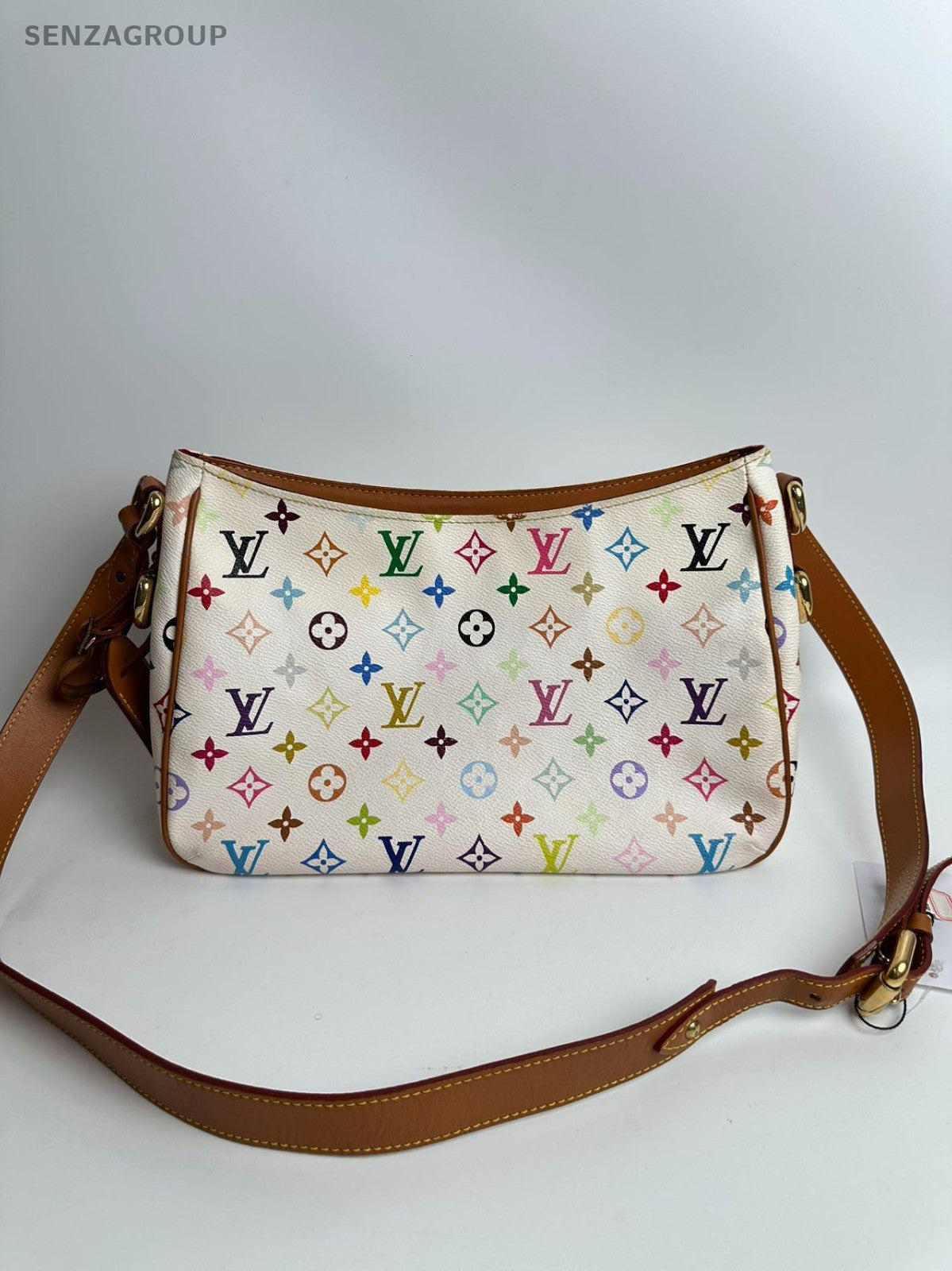 SJ0001  Louis Vuitton LV Monogram Multicolore White Lodge PM Shoulder Bag(Z)