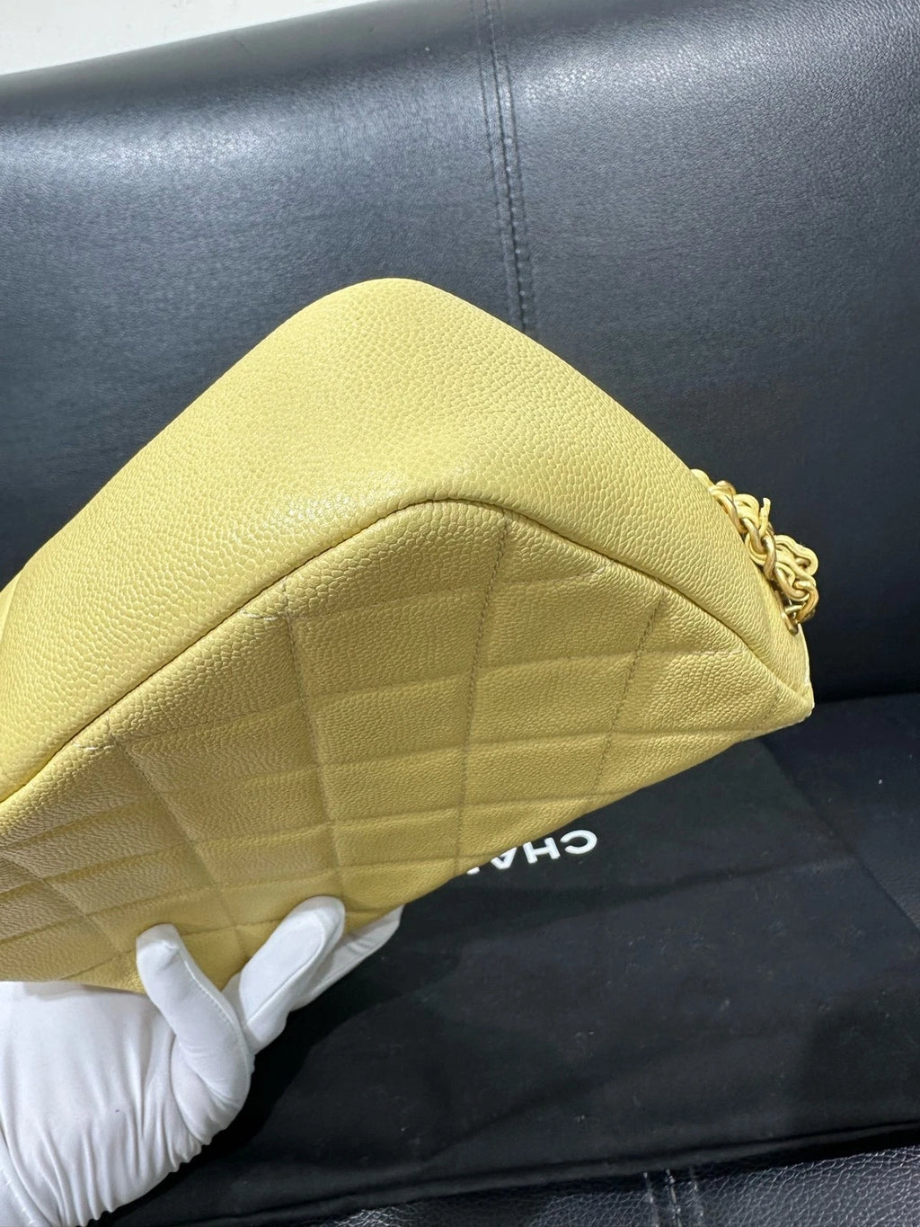 CHANEL Grained Leather Mini Flap Crossbody Bag For Women Pre-owned