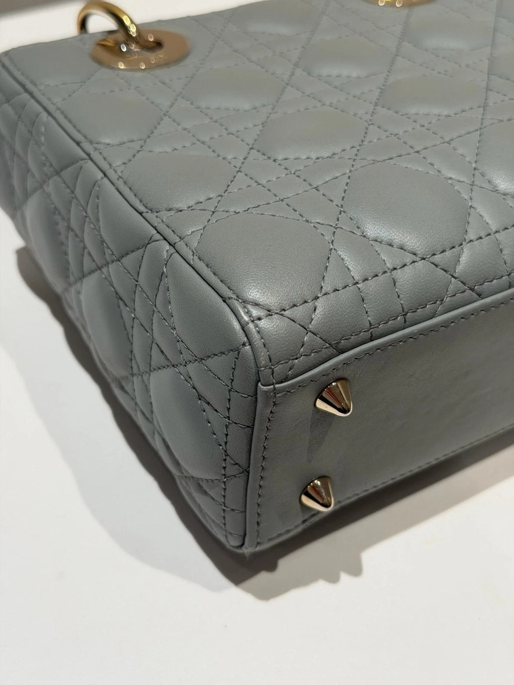 Christian Dior Lady Dior 2Ways Top Handle Bag Crossbody Women Dior Cannage