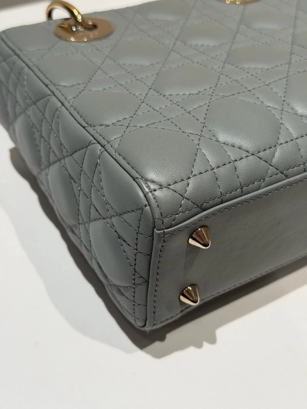 Christian Dior Lady Dior 2Ways Top Handle Bag Crossbody Women Dior Cannage
