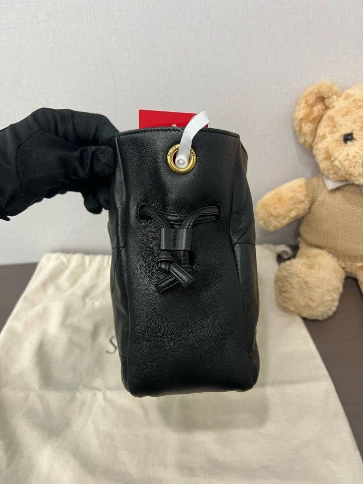 YSL Black Gold Jamie Small Bucket Bag For Women