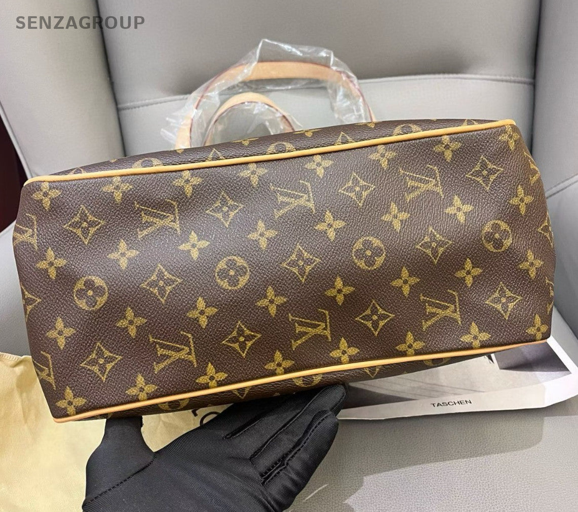 Louis Vuitton Monogram MM Shoulder Bag Brown Gold Women Classic