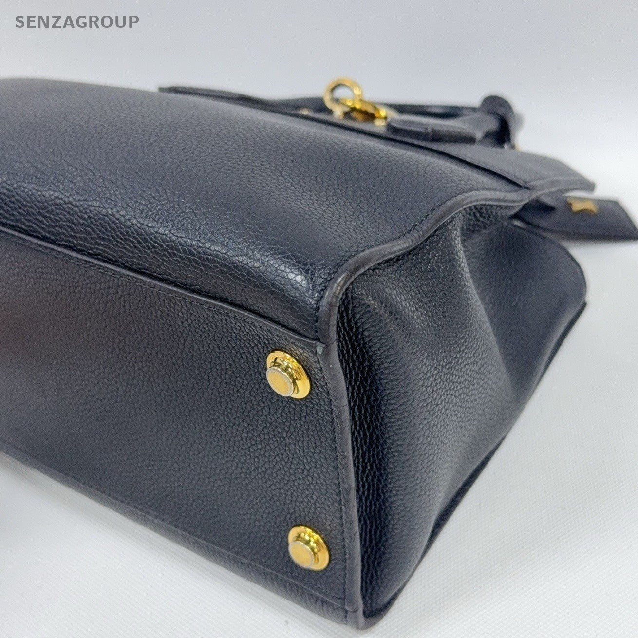 Louis Vuitton City steamer 2Way Top Handle Bag Crossbody Black Gold Women