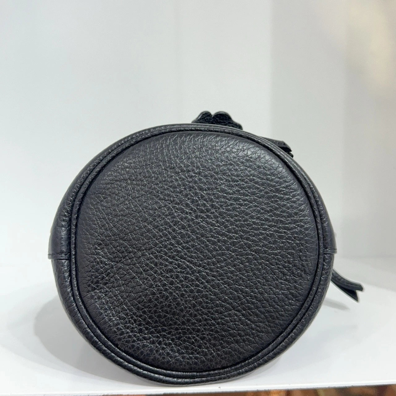 Coach Petal 14 Black Leather Starry Rivet Handbag For Women
