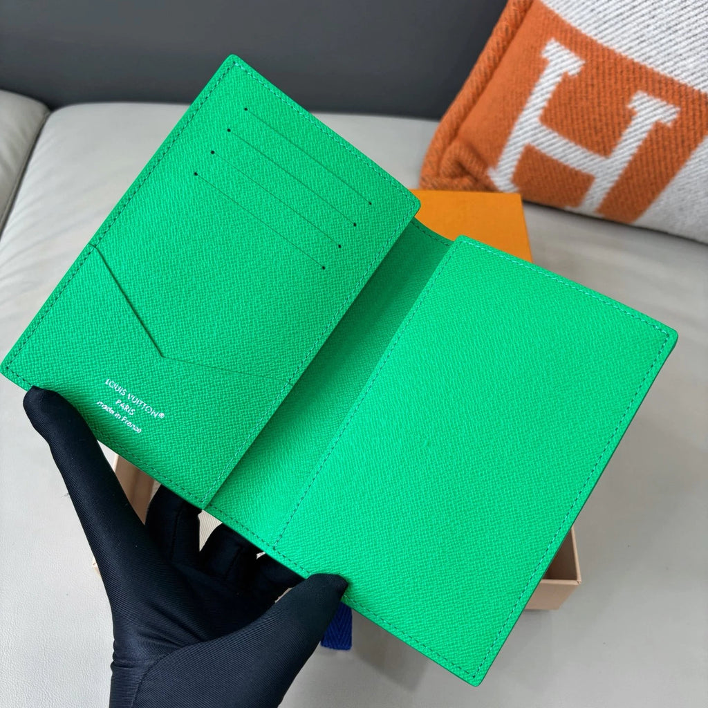 Louis Vuitton Passport Golf Cover Wallet Card Holder Green