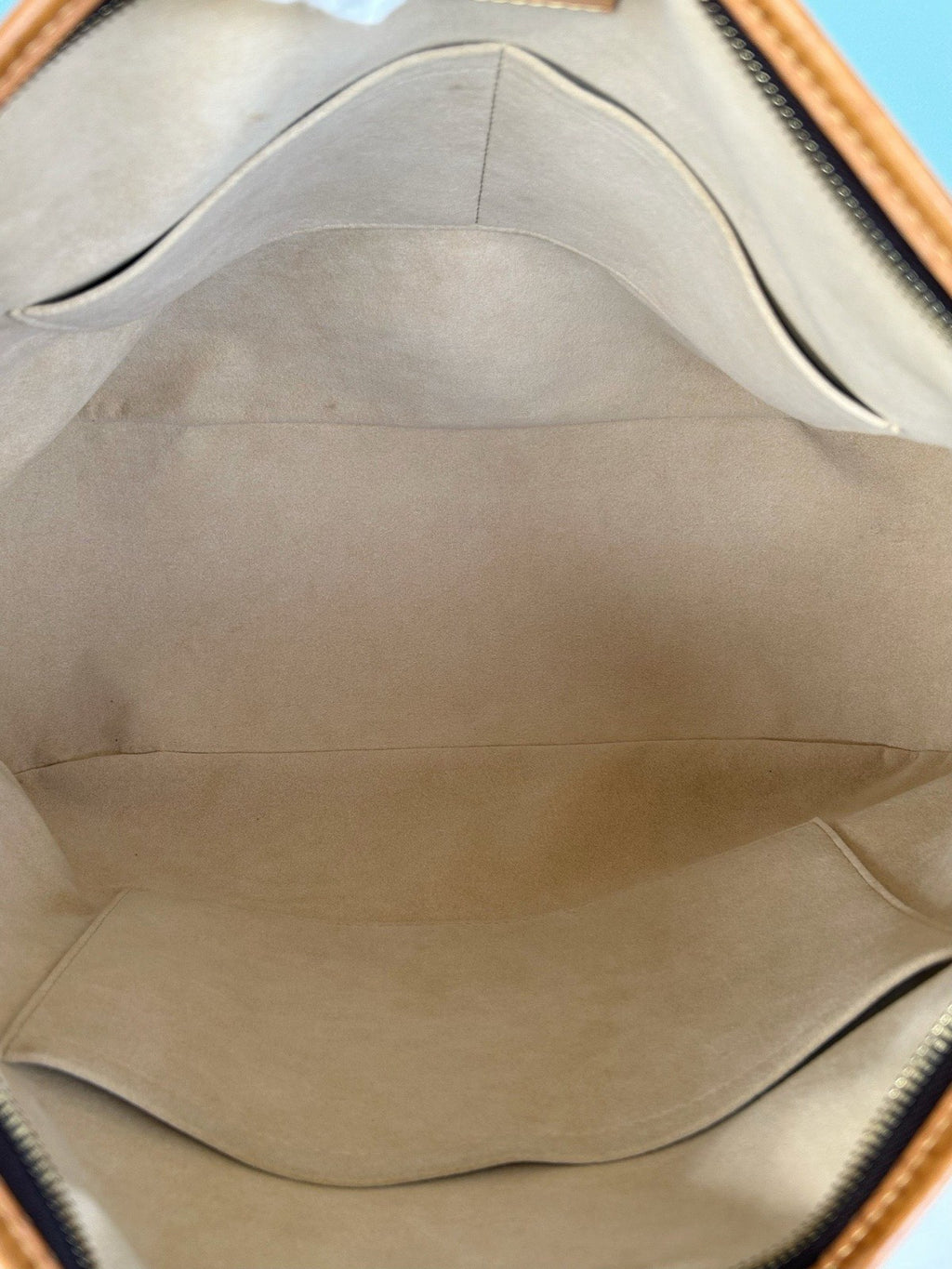Louis Vuitton Hunting Monogram Tote Top Handle Shoulder Crossbody Brown Women
