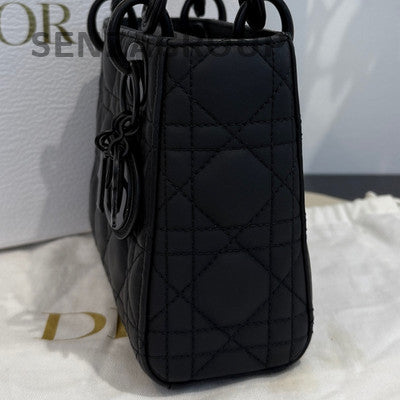 Dior Lady Dior So Black Chain Crossbody Bag Classic Women's Handbag