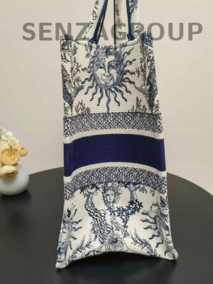 Dior Book Tote Soleil Medium Blue Tote Bag - Classic Women's Handbag