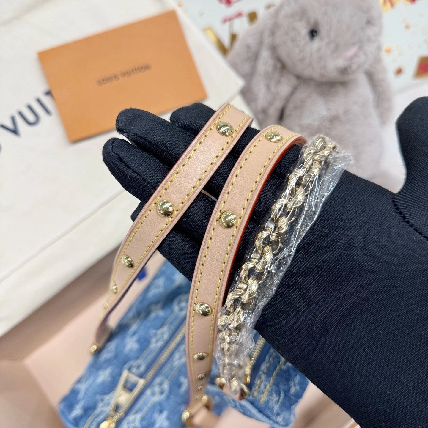 Louis Vuitton Denim Papillon Shoulder Bag For Women