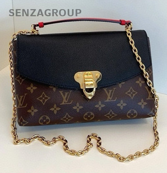 Louis Vuitton Saint Placide Chain Monogram Shoulder bag Brown Black Women