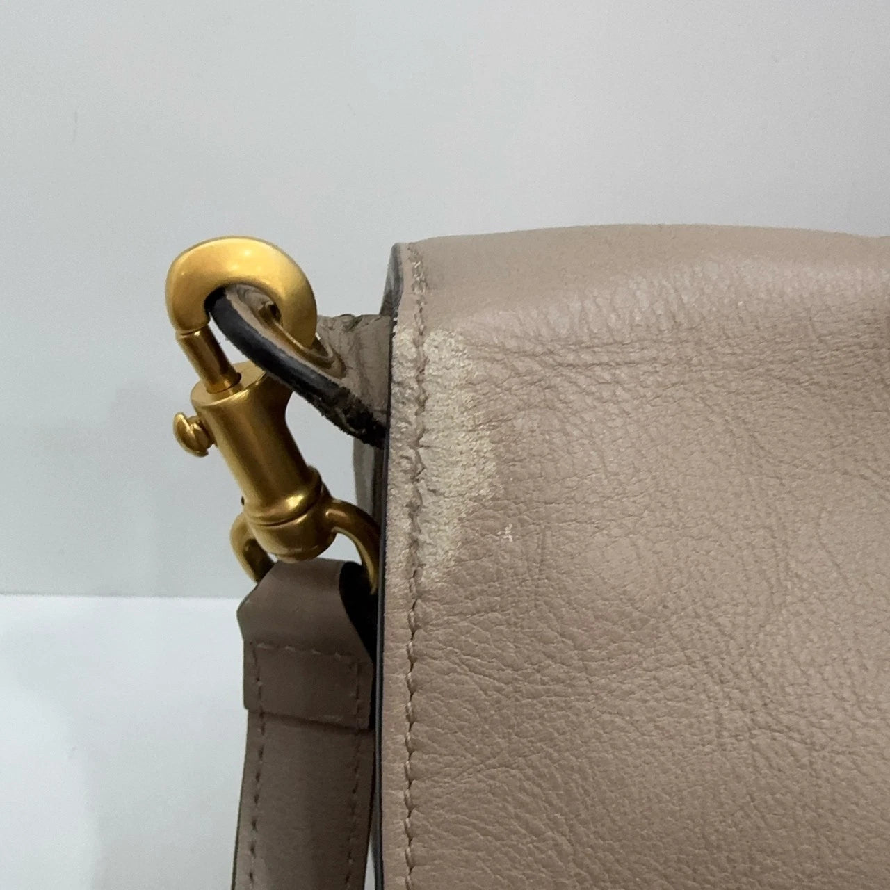 Chloe Leather Women Elephant Grey Shoulder Crossbody Bag