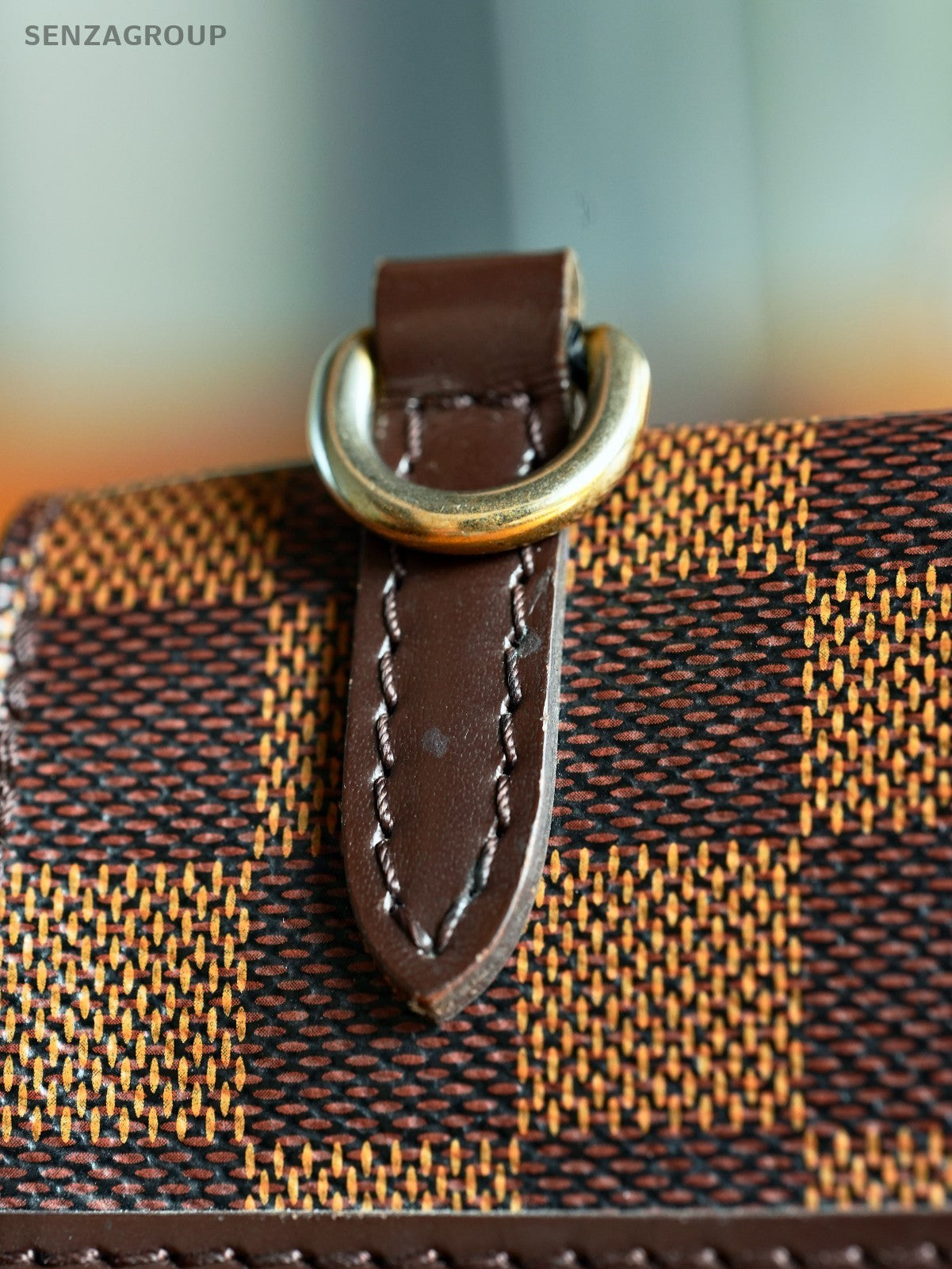 Louis Vuitton Damier Monogram Venice Shoulder Handbag brown