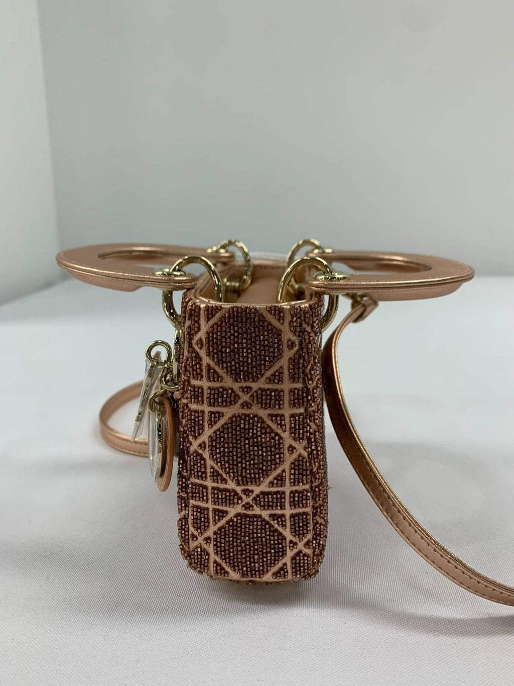 Dior Super Mini LADY DIOR Leather Shoulder Bag For Women