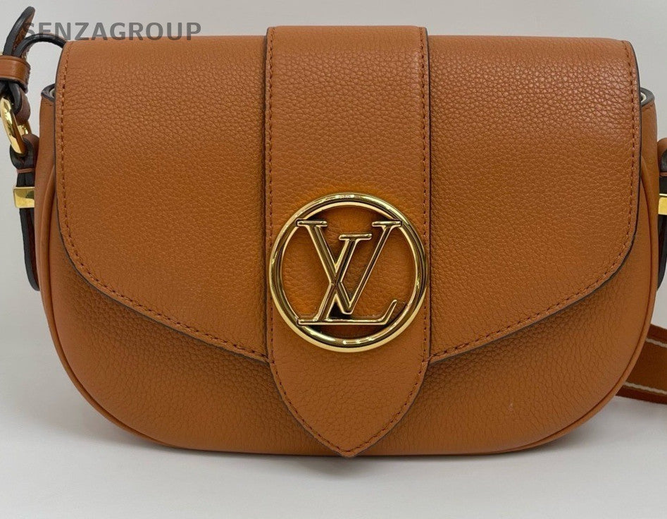 Louis Vuitton Pont 9 soft Shoulder Crossbody Bag Brown Unisex Adults