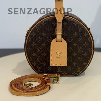 Louis Vuitton Monogram Petite Boite Chapeau Bag - Medium Round Box Shoulder Bag