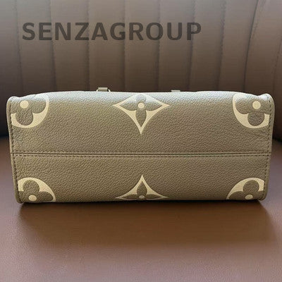 Louis Vuitton OnTheGo MM Grey Monogram Tote Bag - Classic Women's Handbag