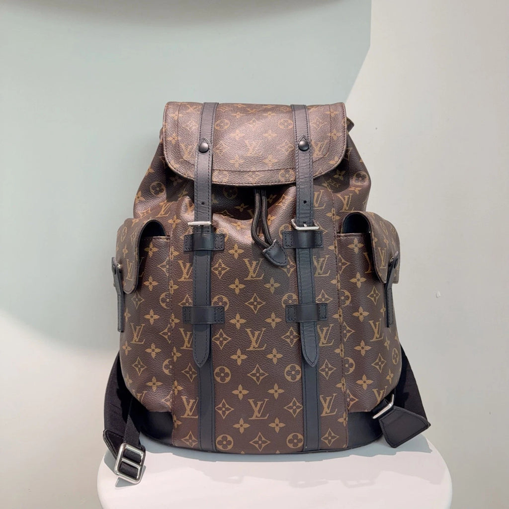 Louis Vuitton Christopher Series Monogram Backpack Daypack Brown Classic
