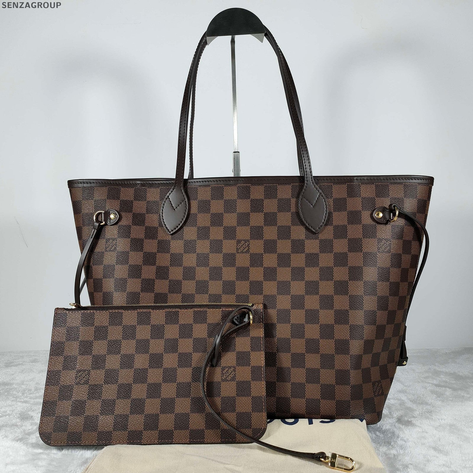 Louis Vuitton Damier Ebene Neverfull MM Tote Bag - Women's Classic Handbag