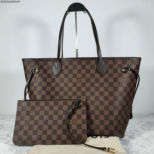Louis Vuitton Damier Ebene Neverfull MM Tote Bag - Women's Classic Handbag