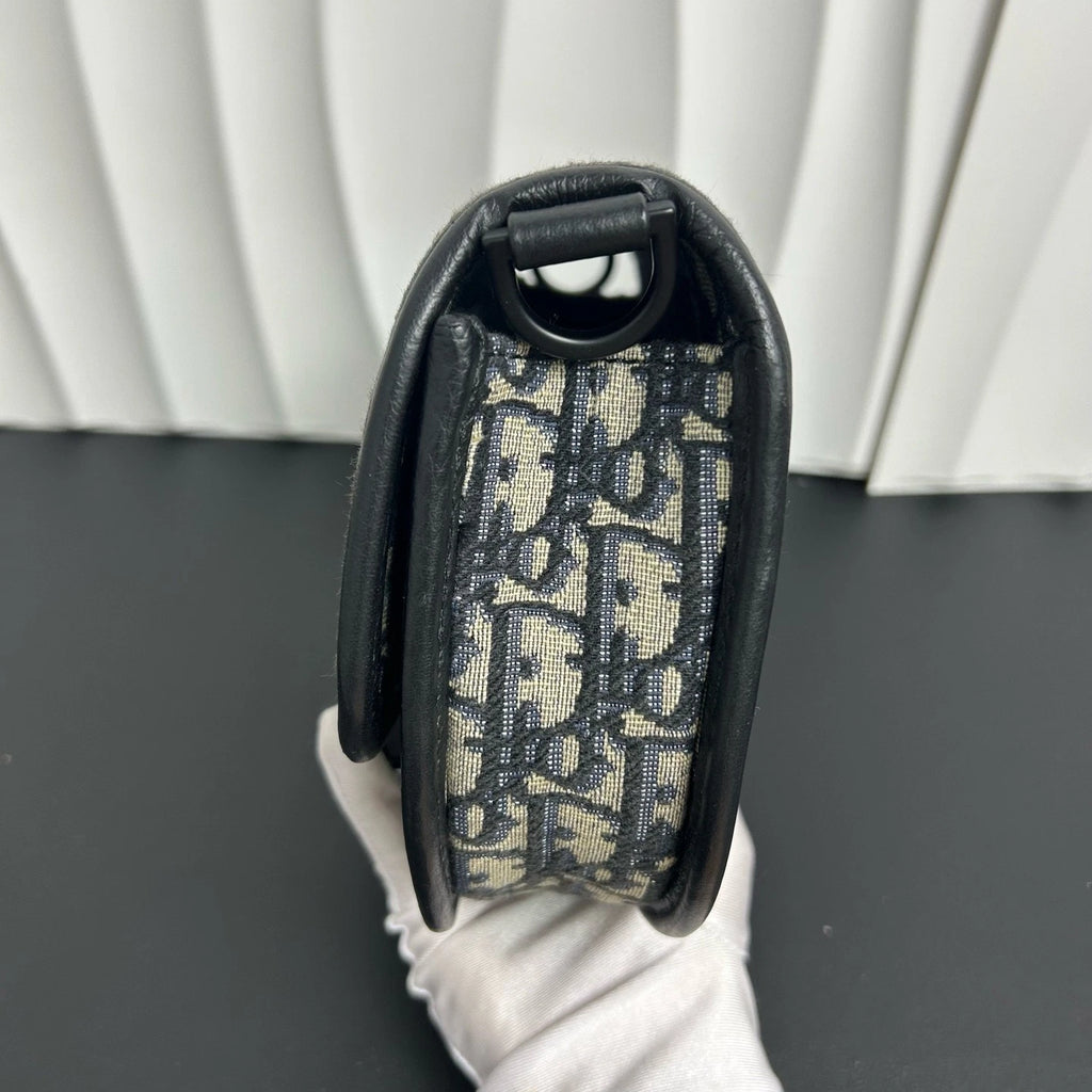 Dior Saddle Monogram Canvas Shoulder Bag Excellent