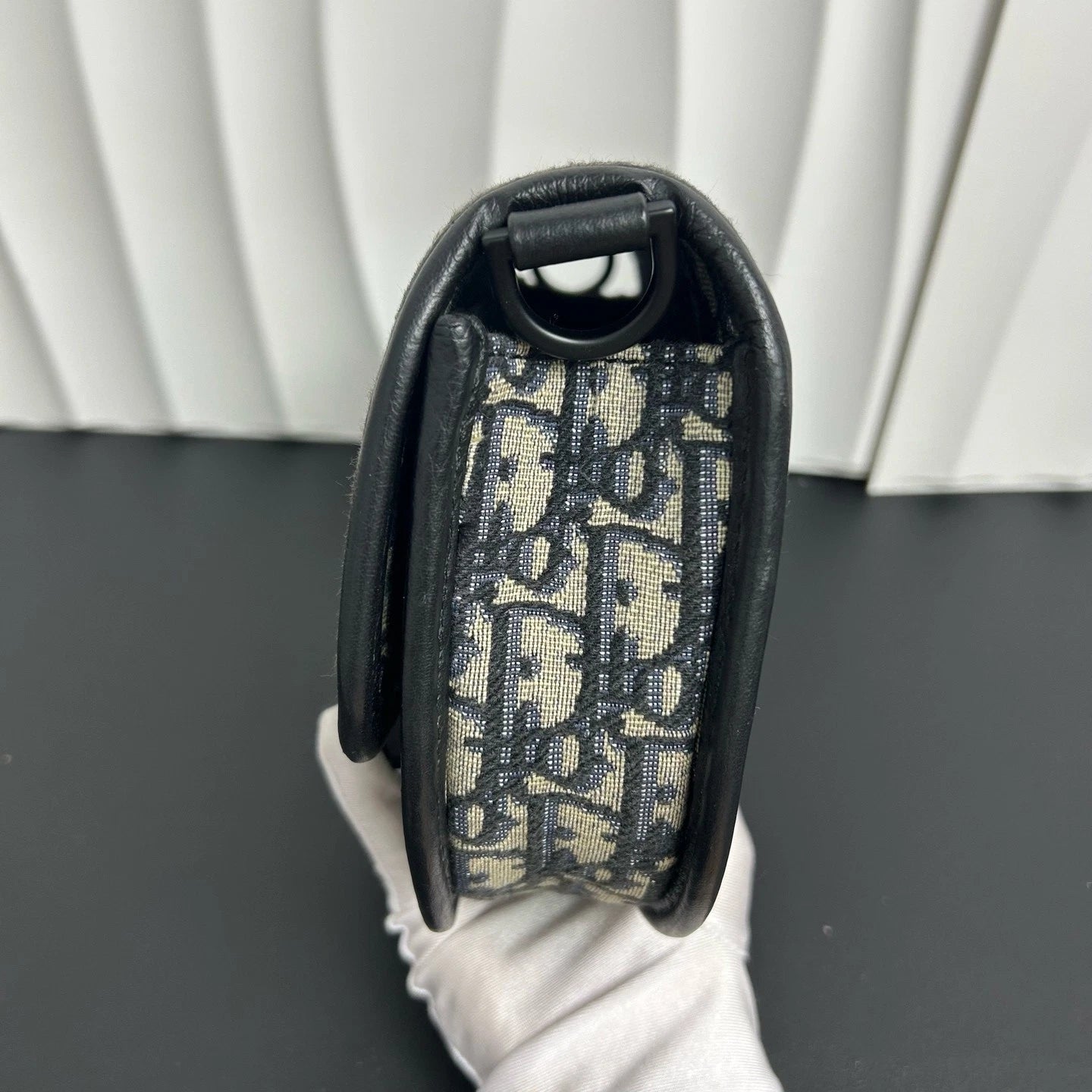 Dior Saddle Monogram Canvas Shoulder Bag Excellent