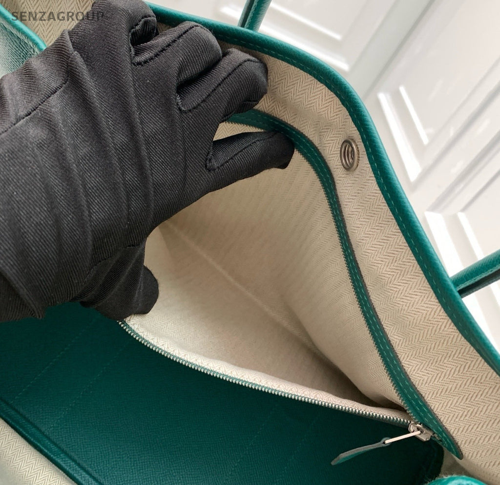 Hermès Garden Party Top Handle Shoulder Bag Green Women