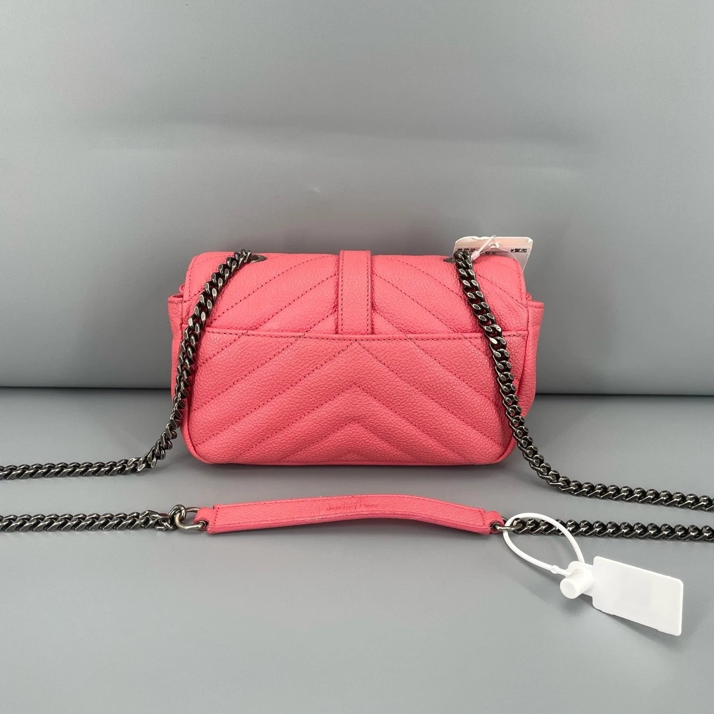 YSL Pink Leather Mini College Crossbody For Women