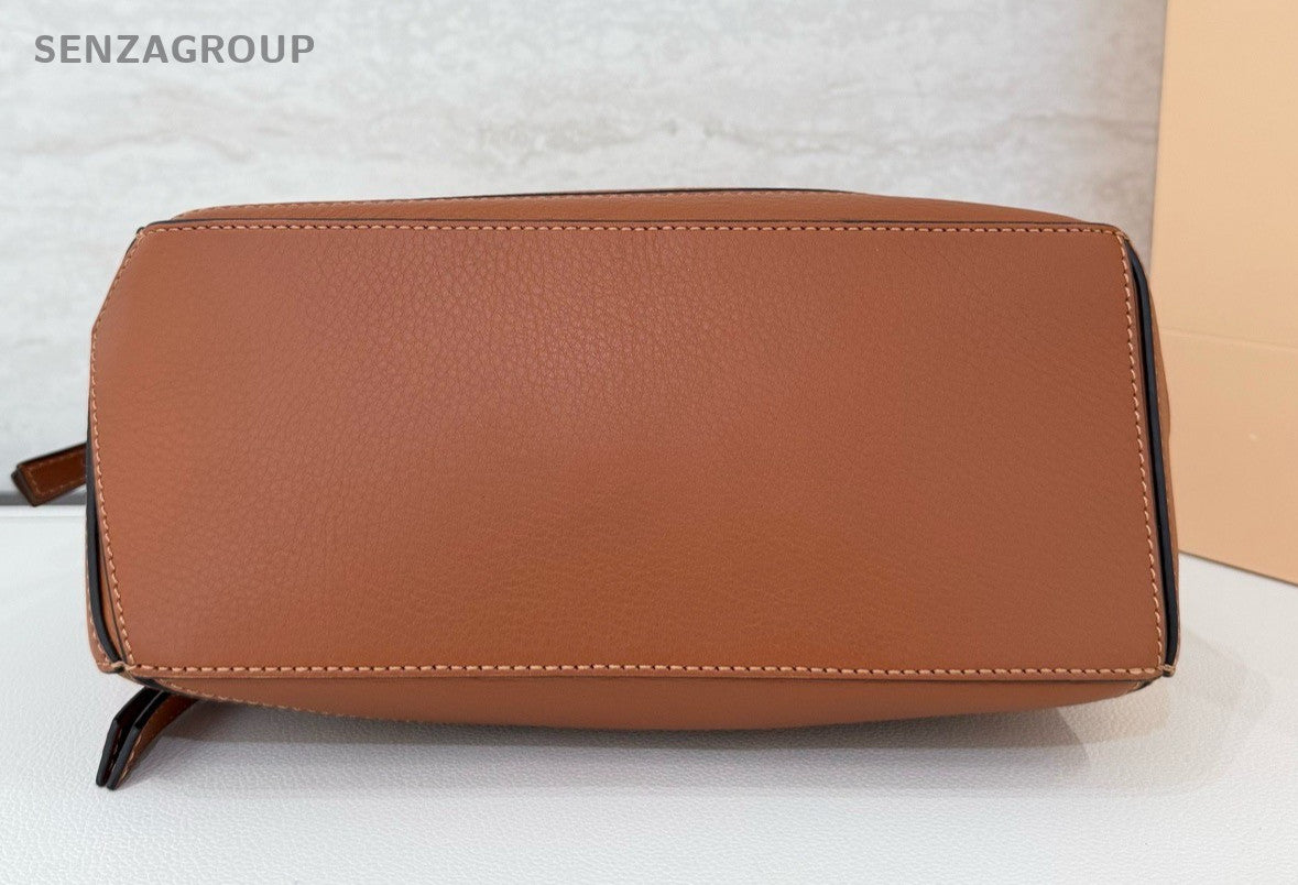 Loewe Puzzle Top Handle Calfskin 2way Shoulder bag Brown Classic