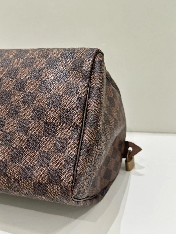 Louis Vuitton Brown Canvas Speedy30 Handbag For Women