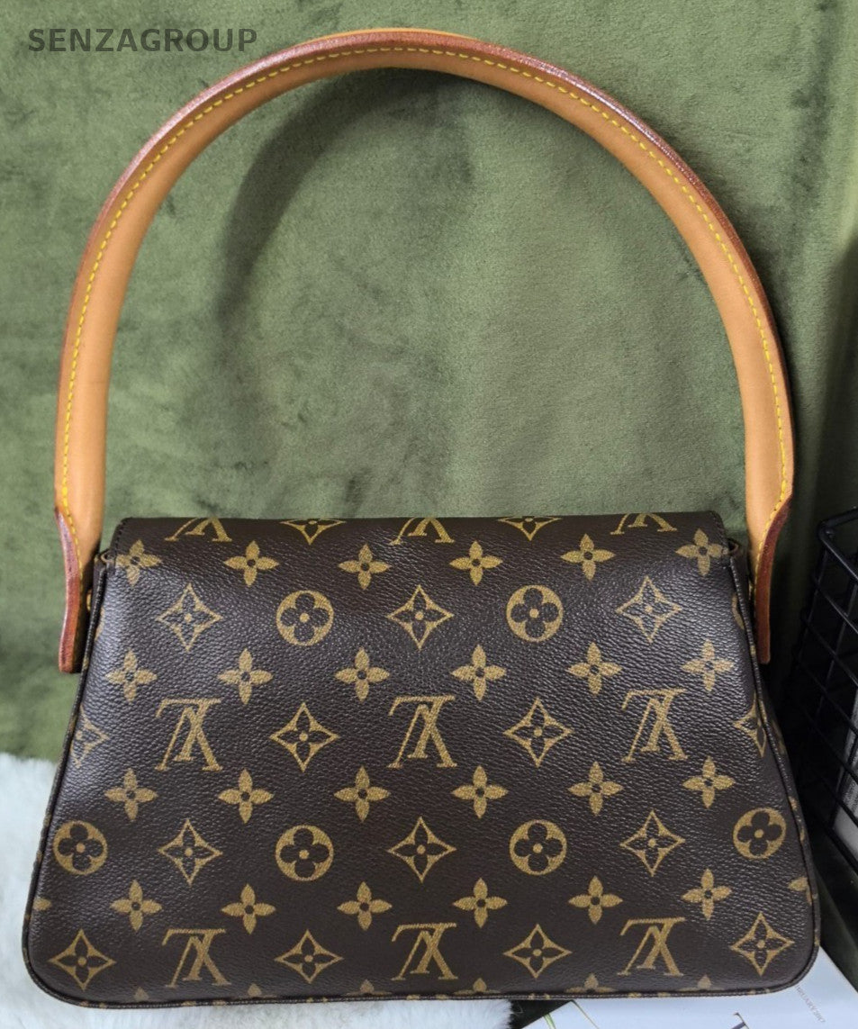 Louis Vuitton Looping PM Monogram Top Handle Shoulder bag Women Vintage Classic