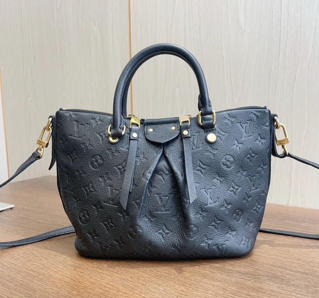 Louis Vuitton Mazarine Monogram Calfskin Top Handle Bag Crossbody Bag Women