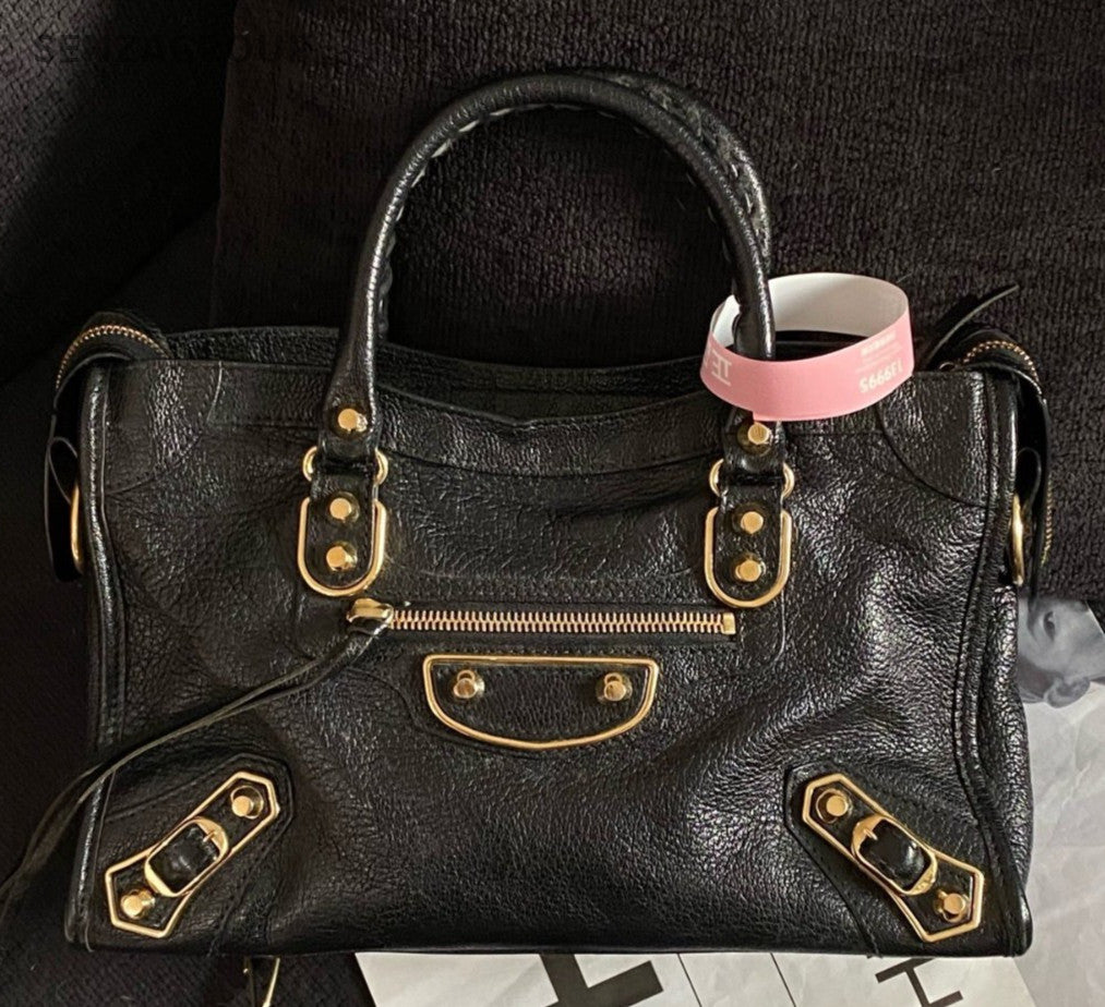 Balenciaga | City 2-way Top Handle Bag Crossbody Black | Pre-Owned