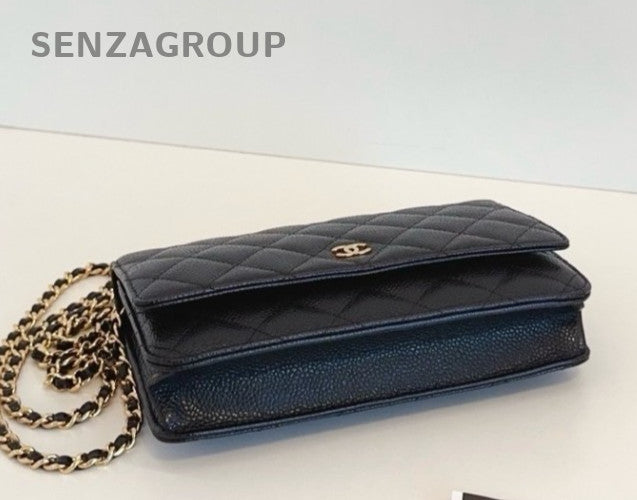 Chanel woc Caviar Leather Chain Shoulder Crossbody Bag Black