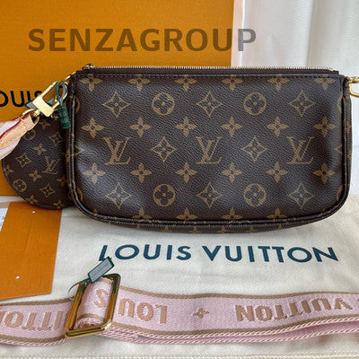 Louis Vuitton Monogram Multi-Pochette Accessoires Crossbody Bag Brown