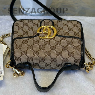 Gucci GG Marmont Canvas Messenger Shoulder Bag - Classic Women's