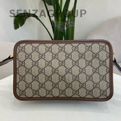 Gucci Retro GG Camera Bag Beige Gold Women's Classic Crossbody Shoulder