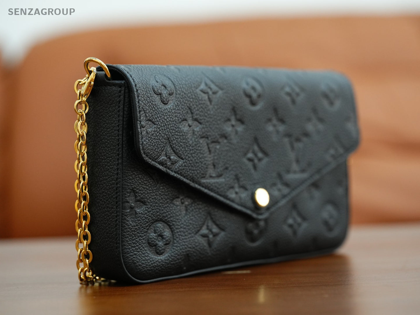Louis Vuitton Félicie Pochette Black Monogram Empreinte Almost Brand NEW